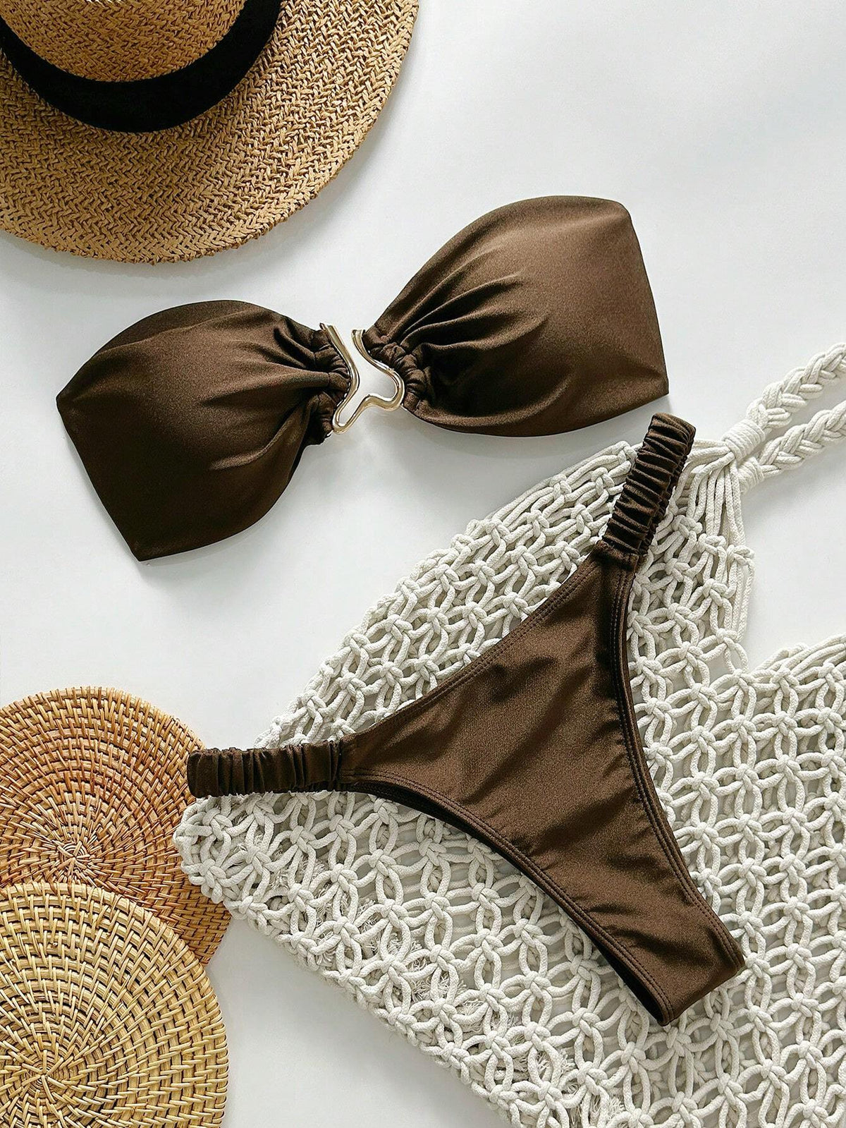 Biquíni Júlia Marrom / PP (XS)