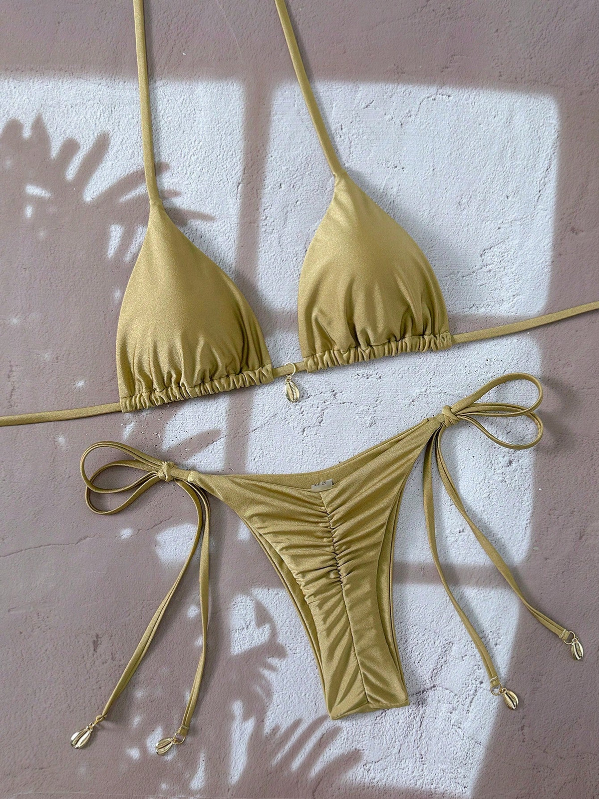 Biquíni Brilho da Luz Dourado / PP (XS)