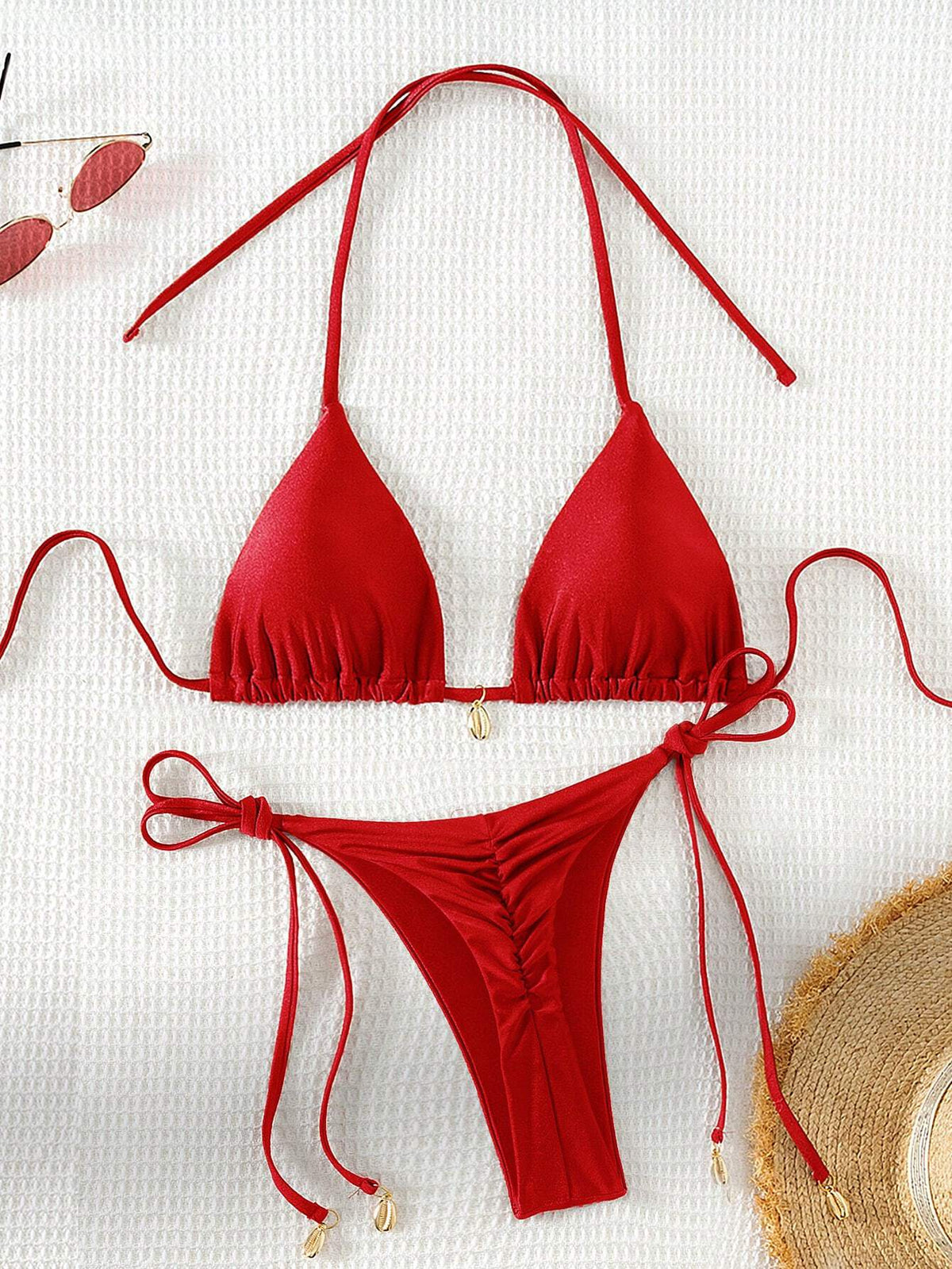 Biquíni Brilho da Luz Vermelho / PP (XS)