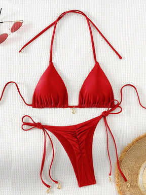 Biquíni Brilho da Luz Vermelho / PP (XS)